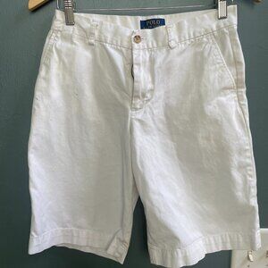 Boys Polo Ralph Lauren White Shorts XL 18 Flaws